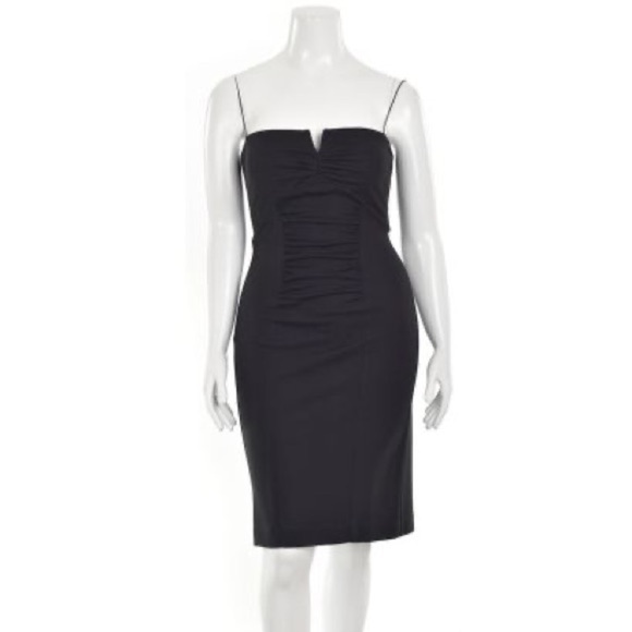 Nicole Miller Dresses & Skirts - Nicole Miller Collection Satin Ruched Sheath Dress 6